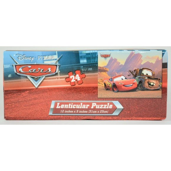 Disney Pixar Cars McQueen & Mater 24 Piece Lenticular Jigsaw Puzzle 12"x9" - Picture 9 of 9